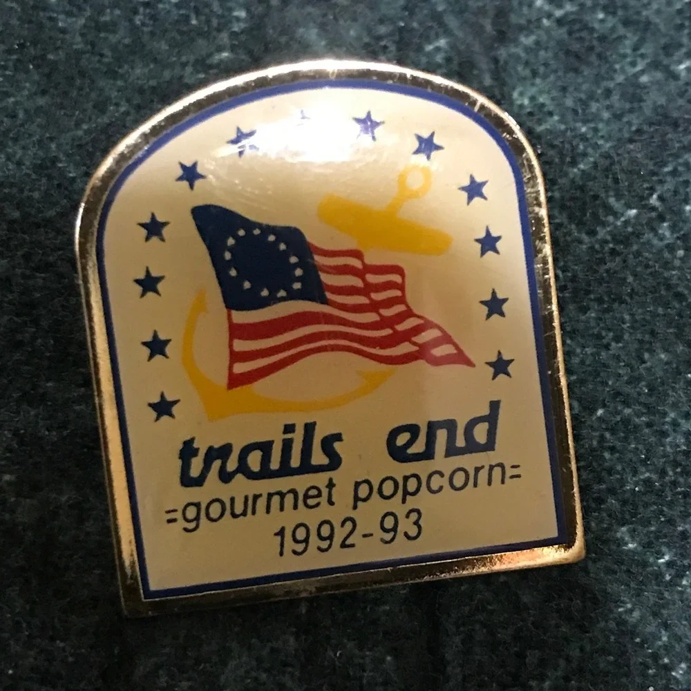 Vtg 1992 93 Trails End Popcorn Advertising‎ Boy Scouts Enamel Lapel Pin